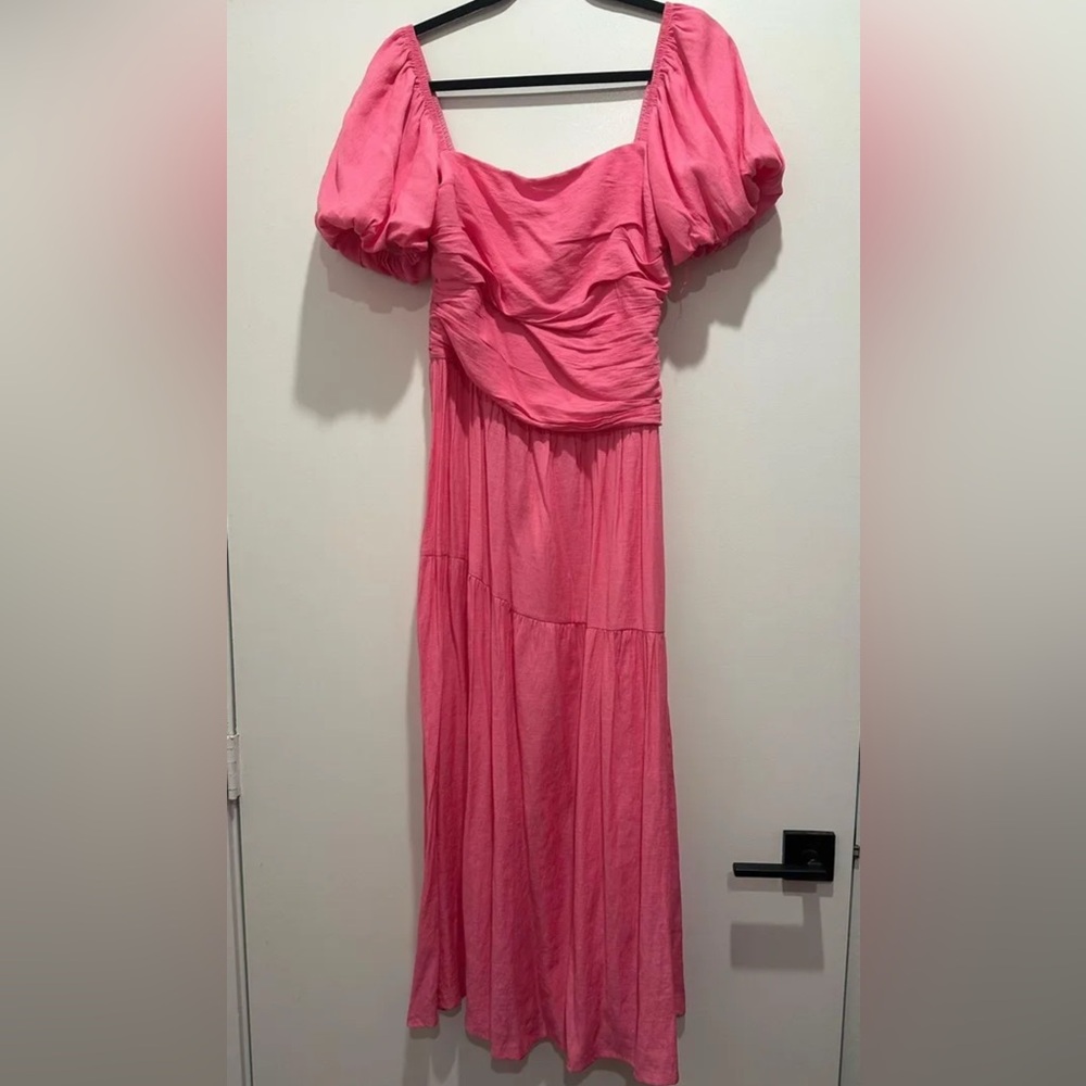 Hello Molly Pink Midi Dress